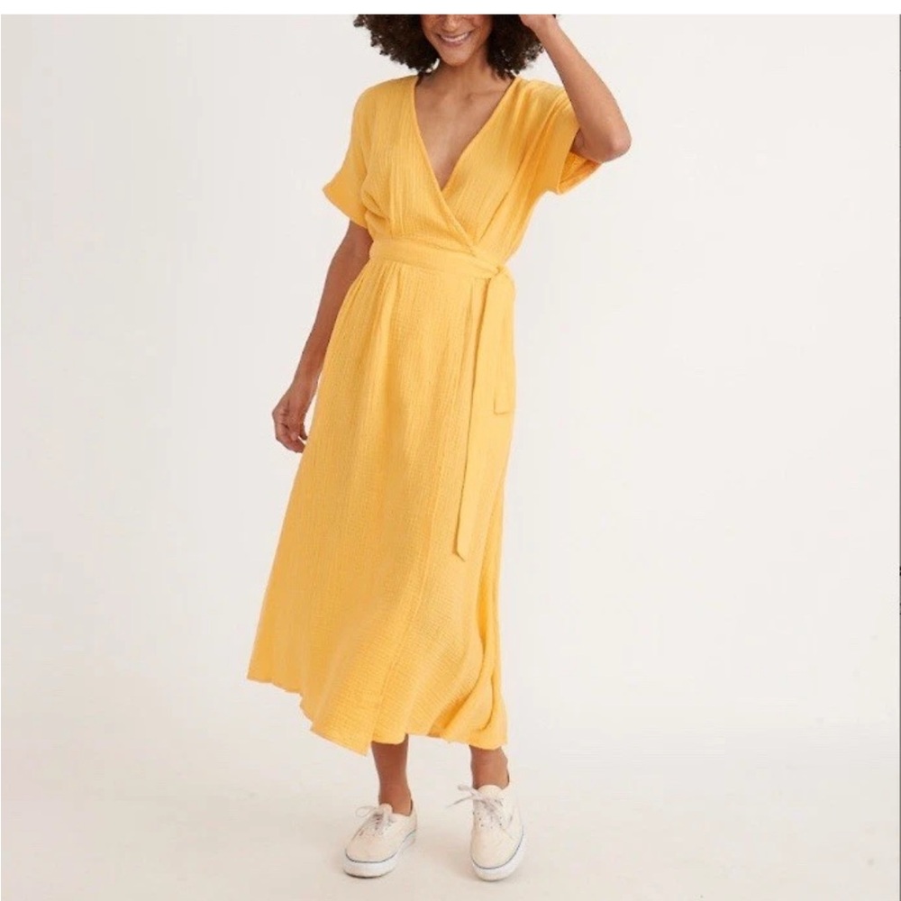 Yellow Wrap Dress